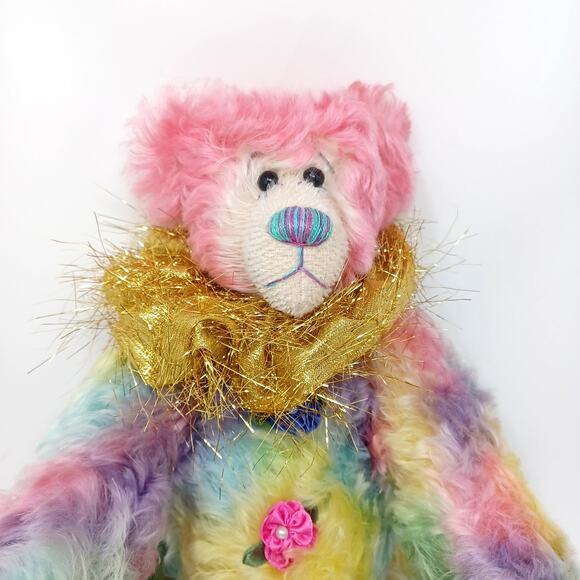 1998 Honeysuckle Hollow Fine Handcrafted Bear With Personality By Julia Diemert - Picture 2 of 7